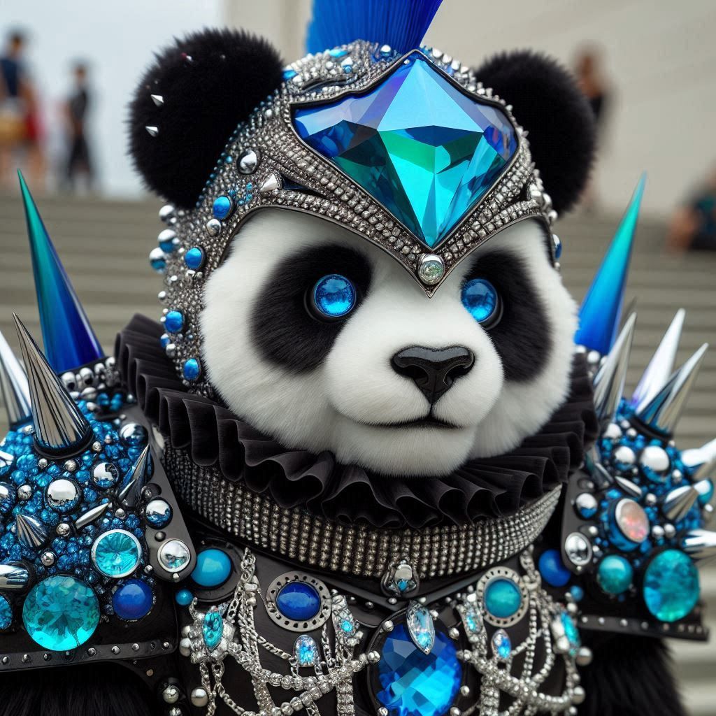 Punk Royal Panda Warrior