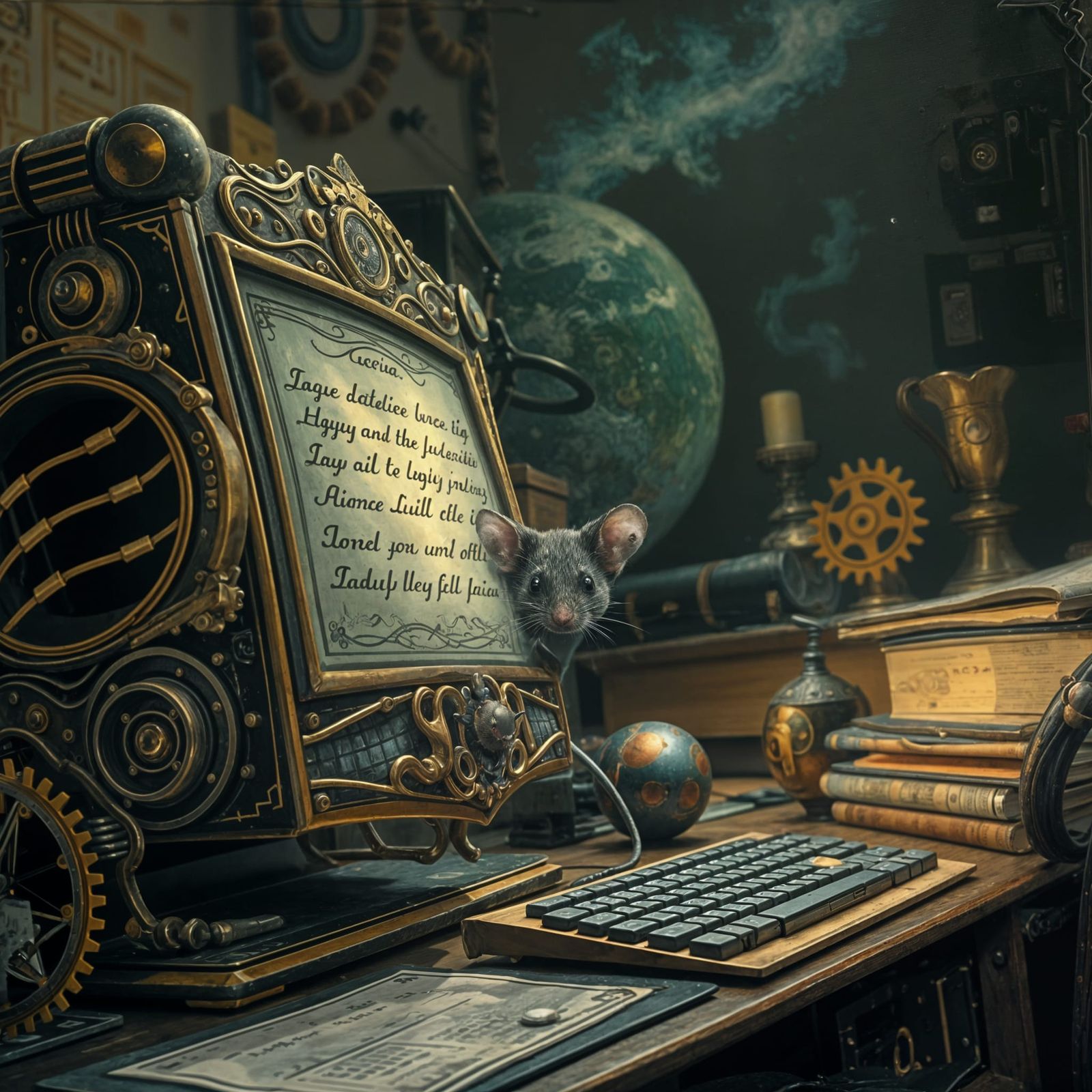 The good old days when a mouse was a mouse.  by @Hannah