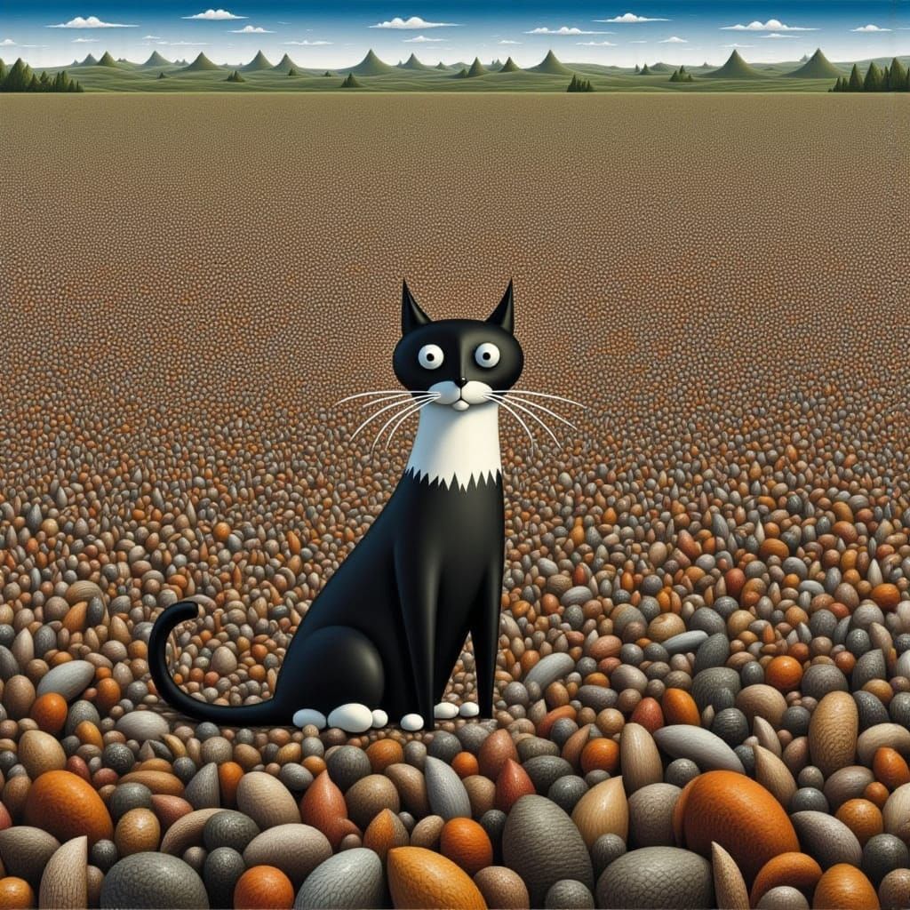  cat on pebble beach