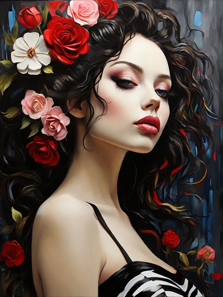 Zebra dress portrait