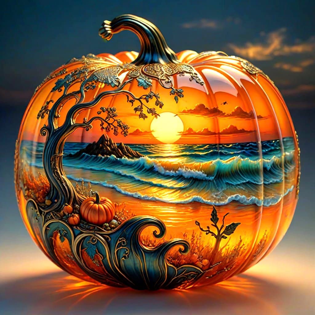 Pumpkin Fanta-Sea  by @Melanie Rhoades 
