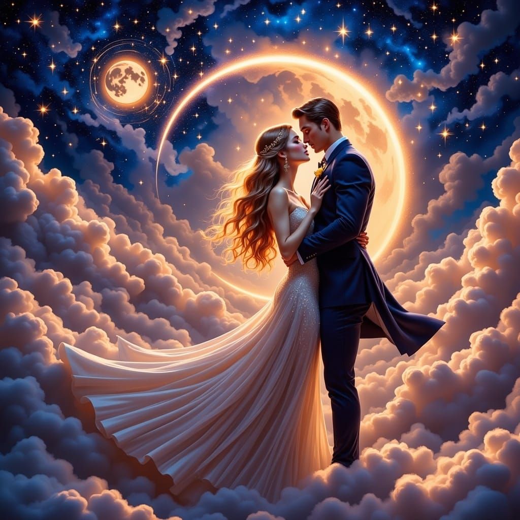 <lora:Fantasy Couples:1.0> man and woman amazing love ethereal fantasy hyperdetailed mist Thomas Kinkade steampunk engine synthwave neon ret...