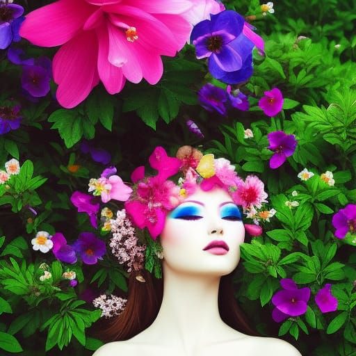 flower shower AI Generated Artwork NightCafe Creator