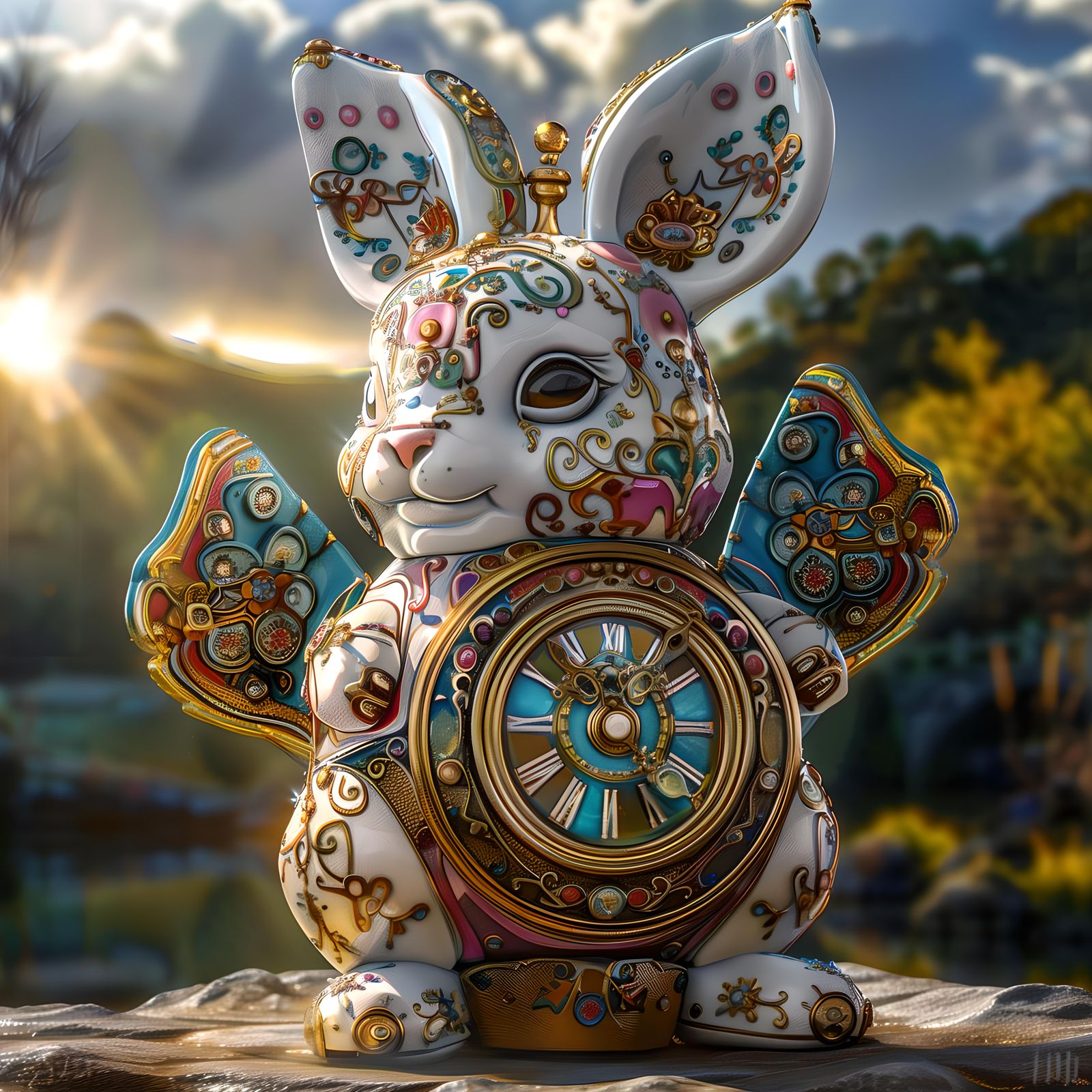 Enamel Rabbit  by @Holy Hearted Fool For Love