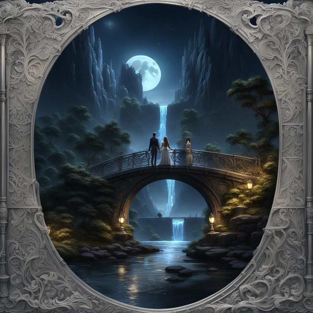 Three on the elf bridge