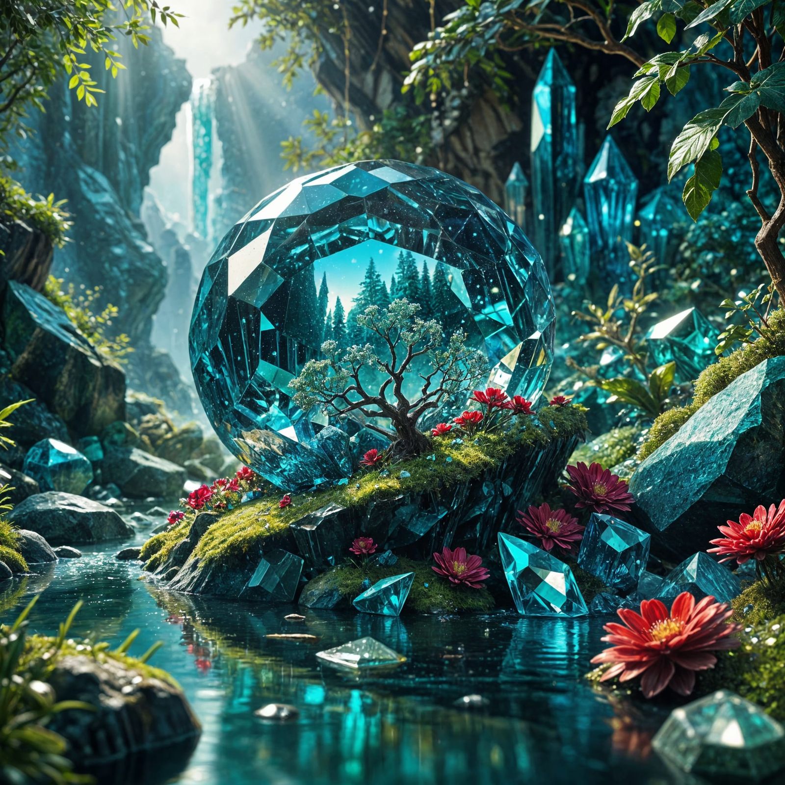 Emerald Falls  by @George Stanley