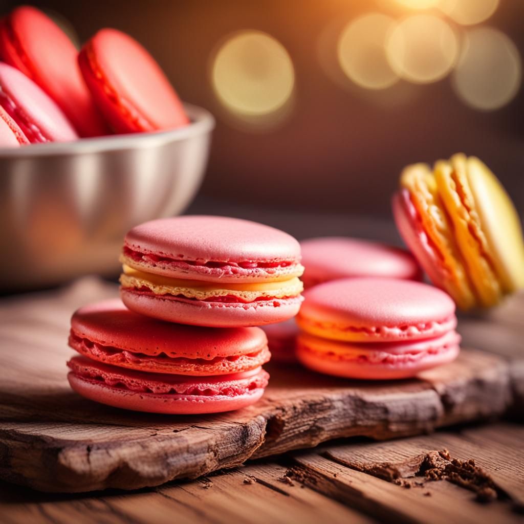 Strawberry Lemonade Macaron Art