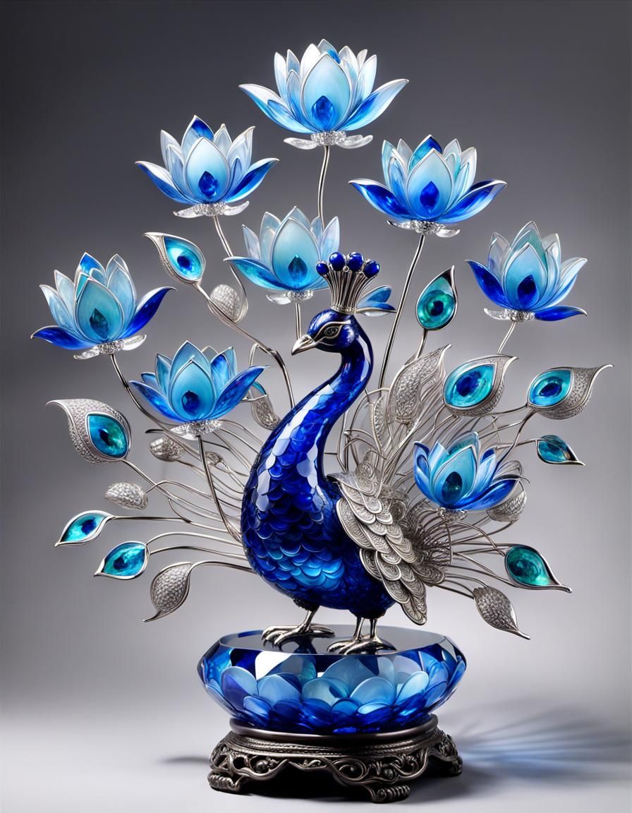 Enameled Glass Figurine  by @Veils