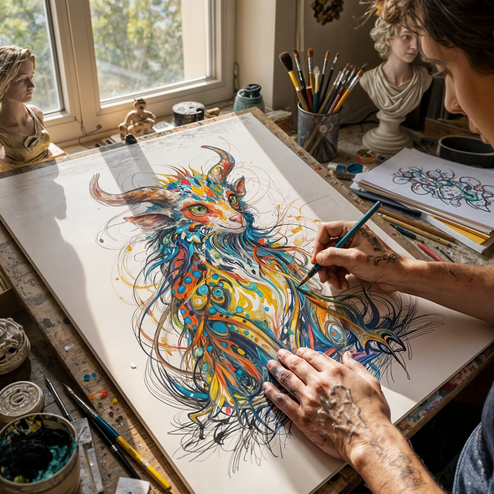 Absorbed in his work...  by @Maxswell