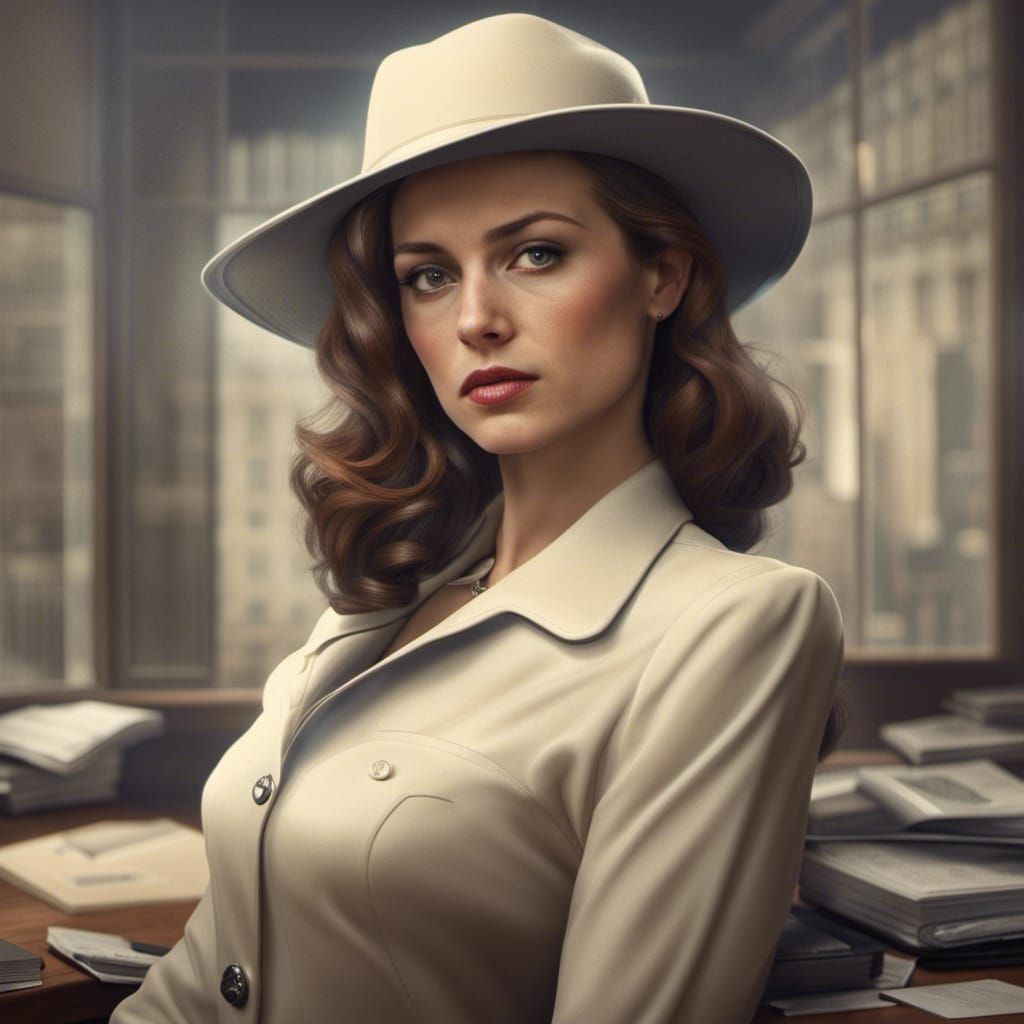 Female American Spy Information Age AI Generated Artwork female-american-spy-information-age-ai-generated-artwork