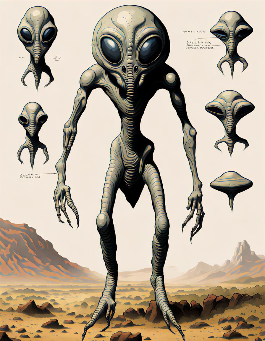 Ballchinian Alien Species AI Generated Artwork NightCafe Creator