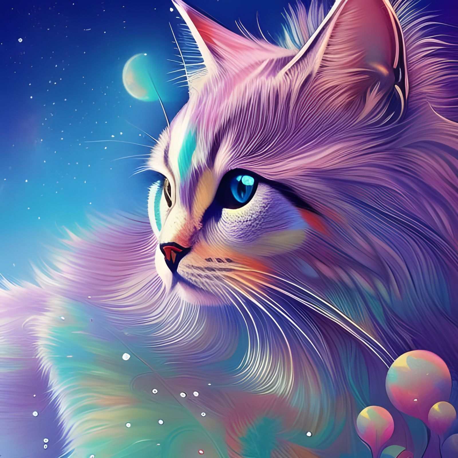 astral cat - AI Generated Artwork - NightCafe Creator