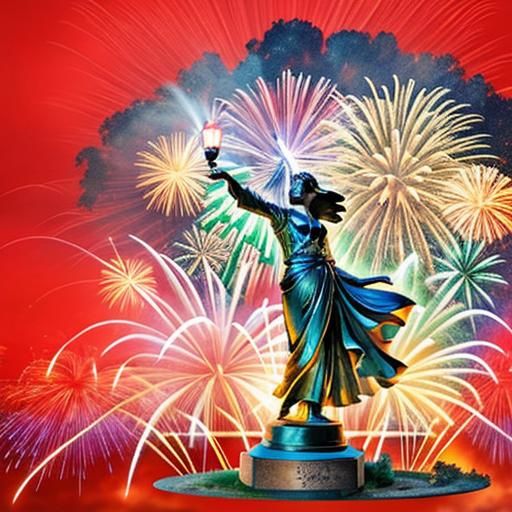 Feux d'artifice, son et lumière