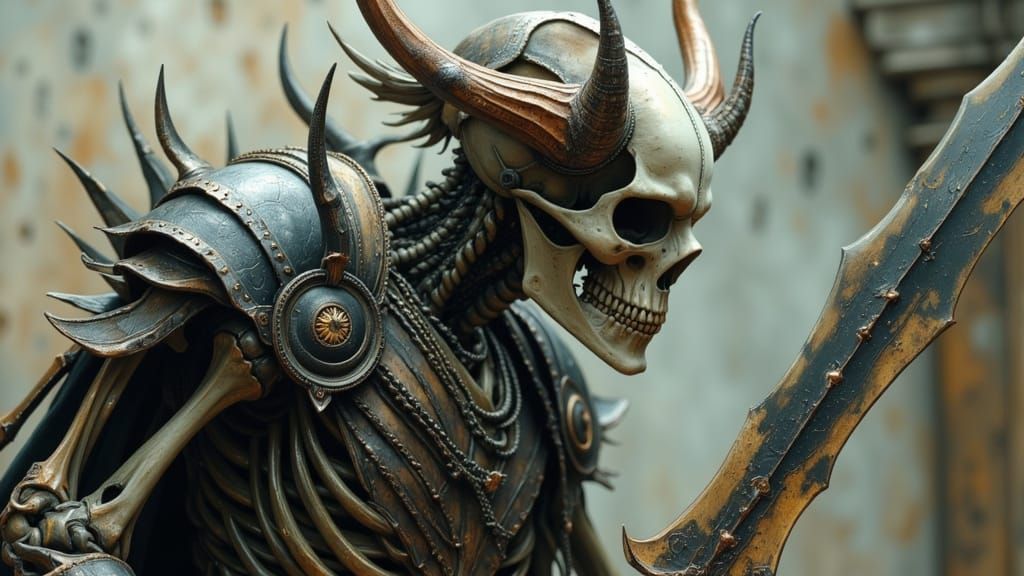 skeletal bone warrior