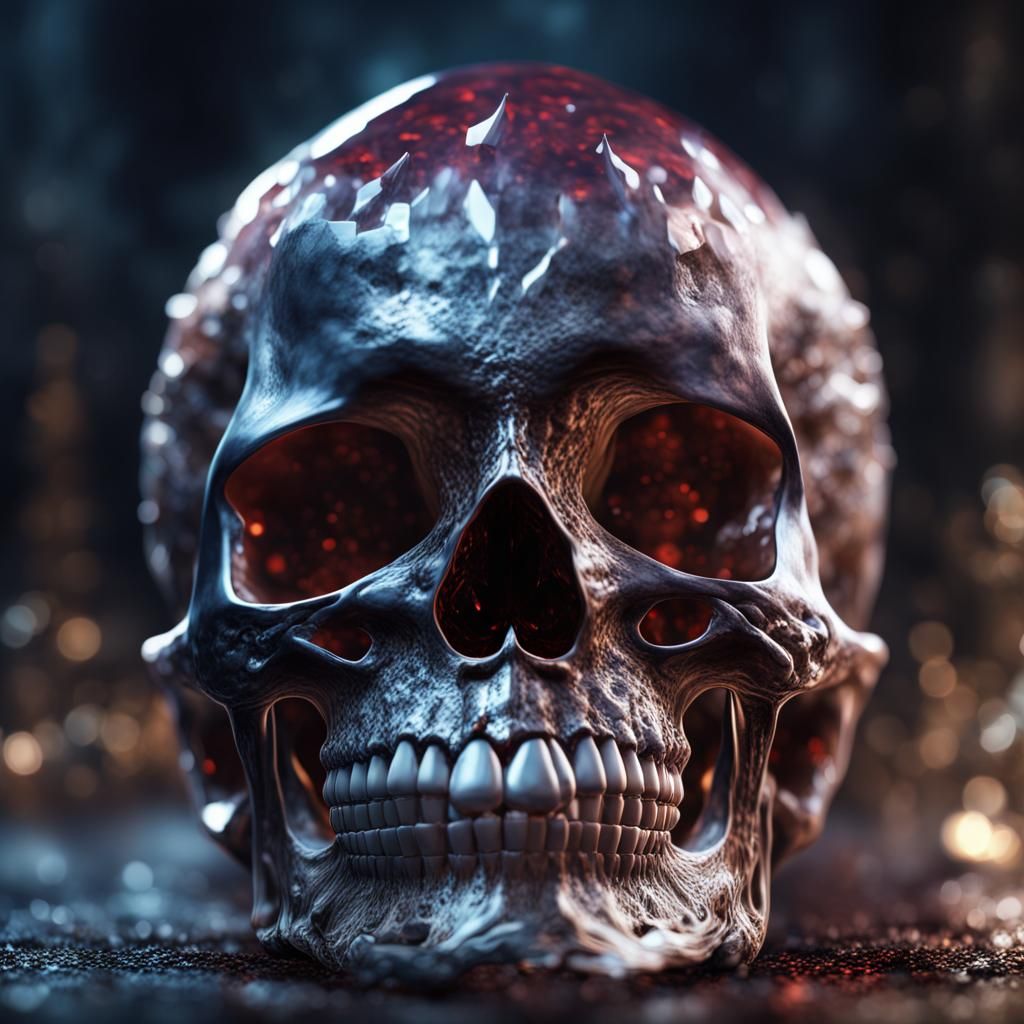 Crystal skull  by @FruubCakes2