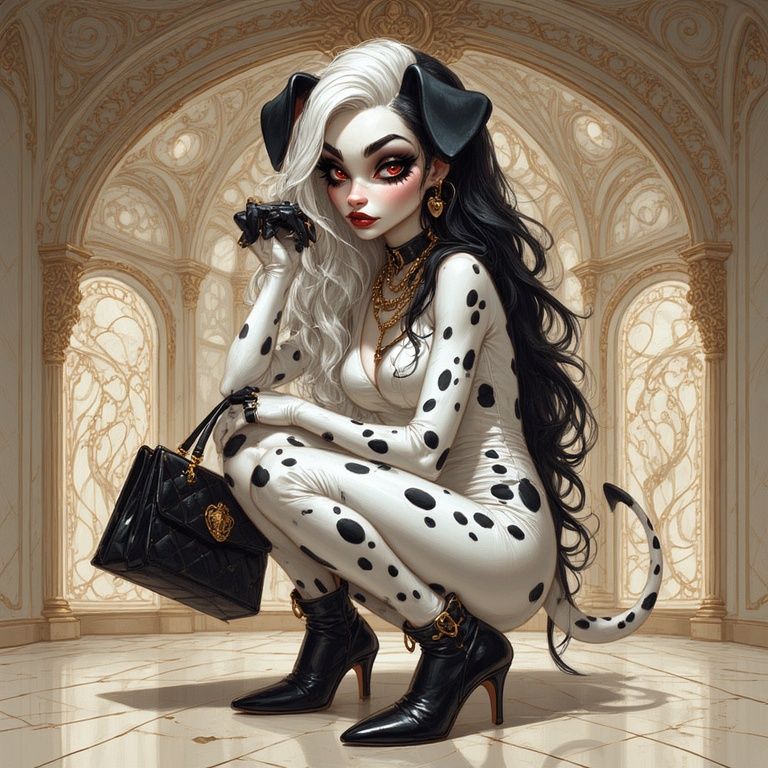 Cruella is a Dalmatian