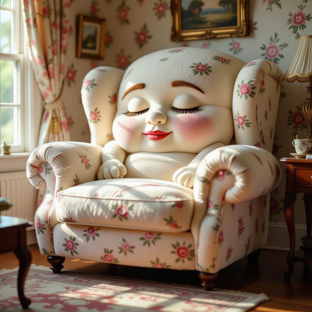 A comfy armchair  by @Nuttyzebra