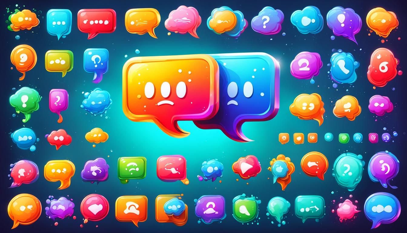 game ui of  liquid speech bubbles
icons. high quality icons ...