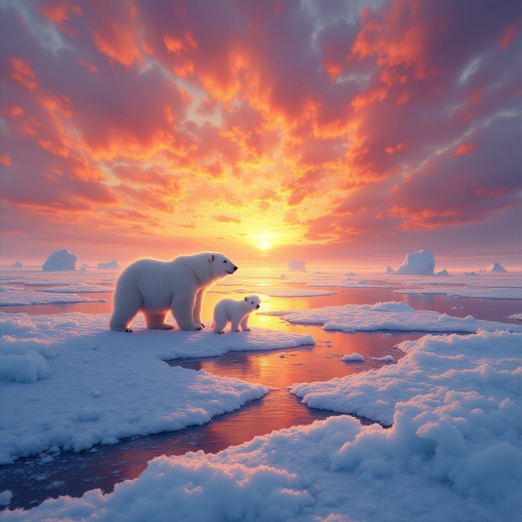 Arctic Sunset  by @StHelens1980