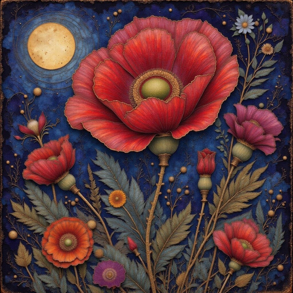 Folk Art Flowers