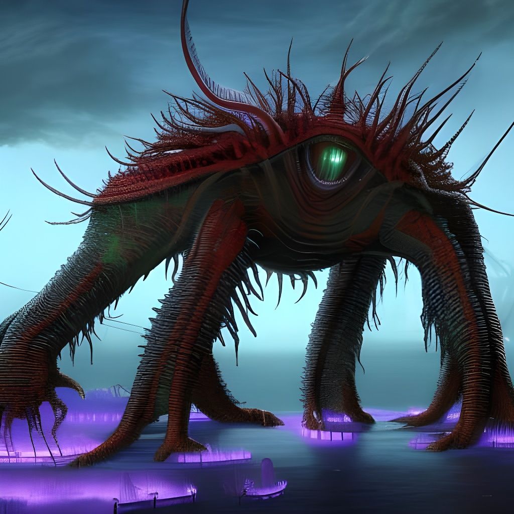 Giant alien monster