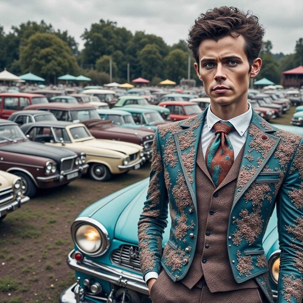 <lora:Creepy Dolls:1.0> used car salesman