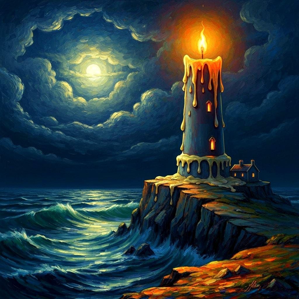 Candle lighthouse  by @photon
