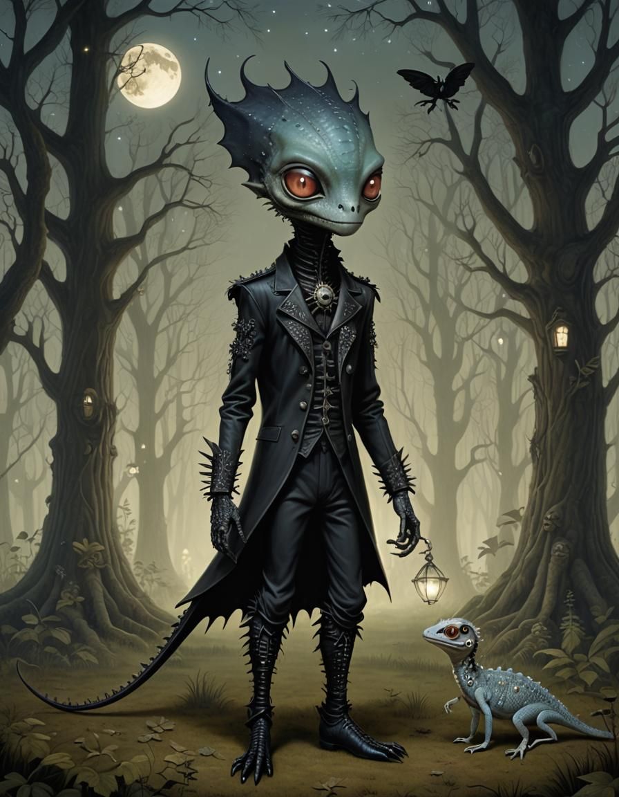 Fashionable Gothic Alien
