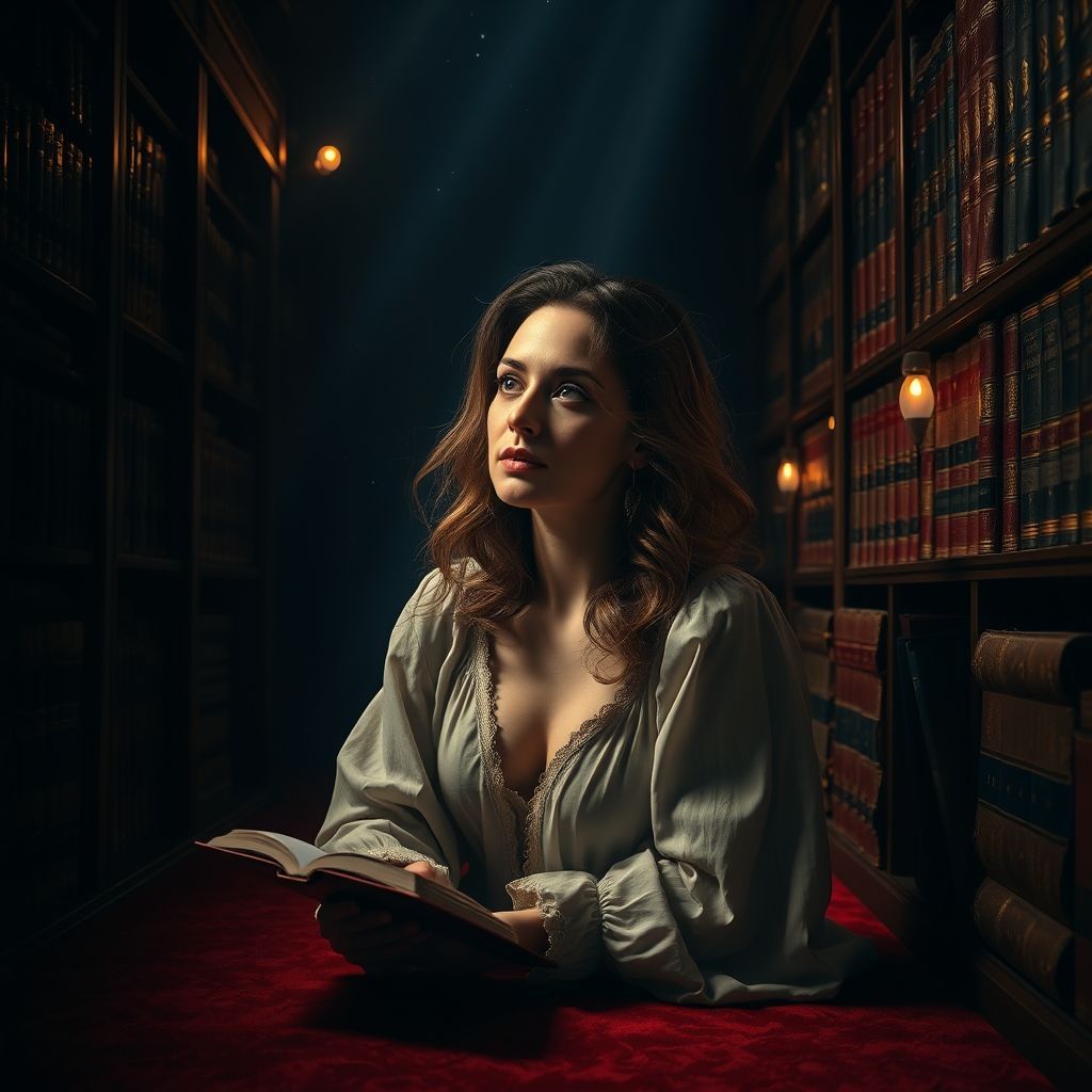 A contemplative woman in her 30s