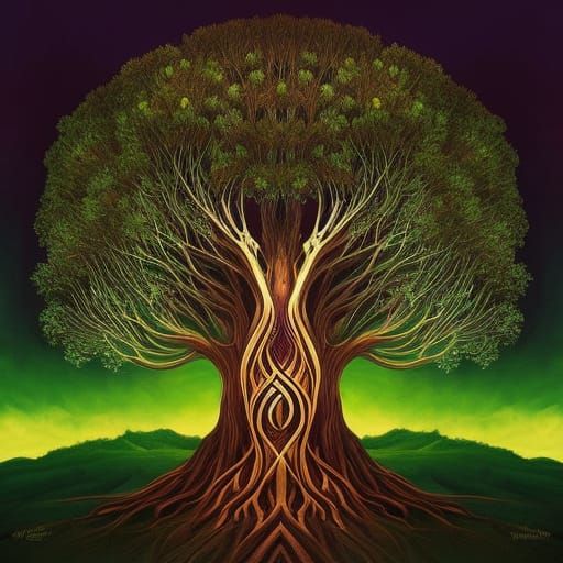 Tree of life 2 - AI Generated Artwork - NightCafe Creator