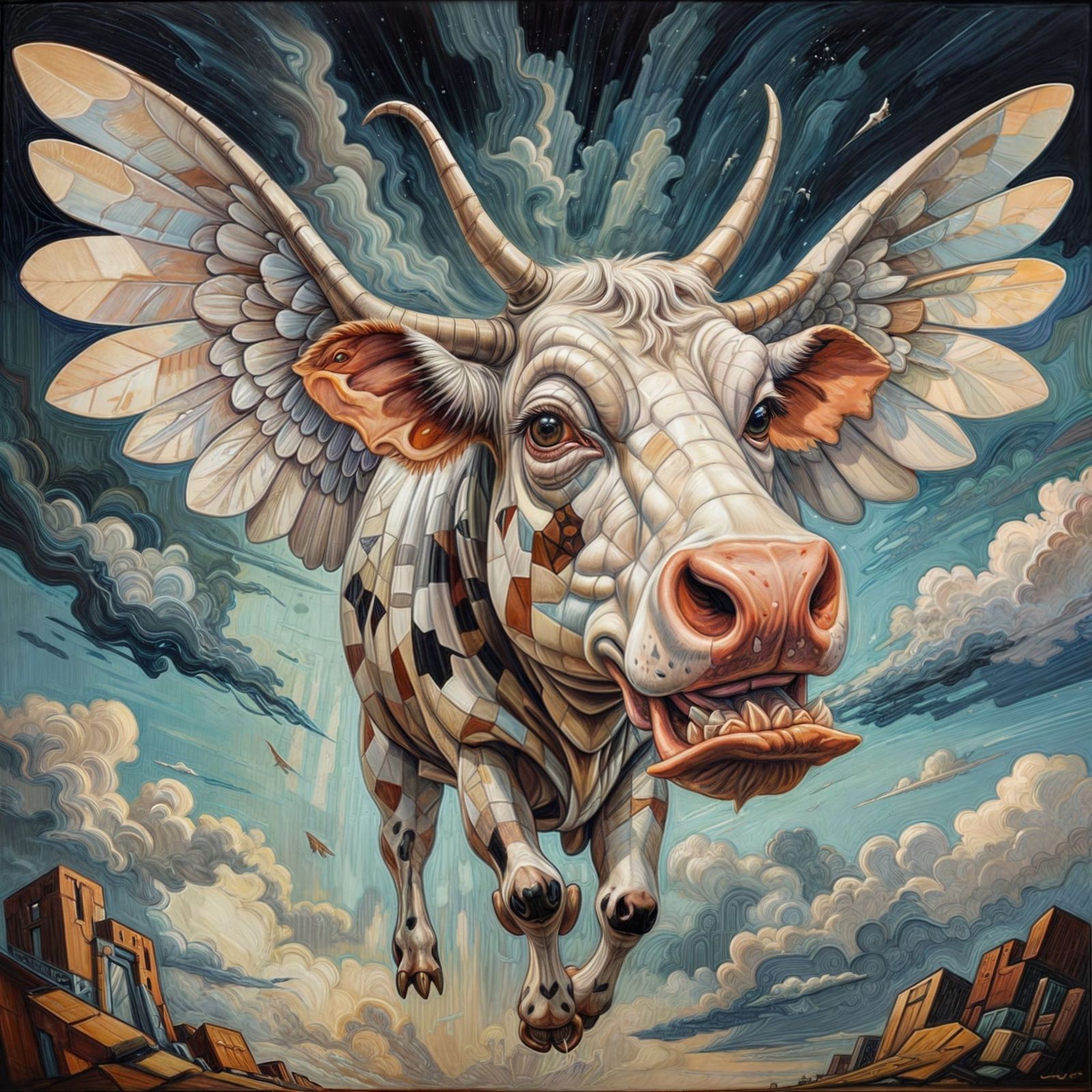 Moo...!!! I'm Flying