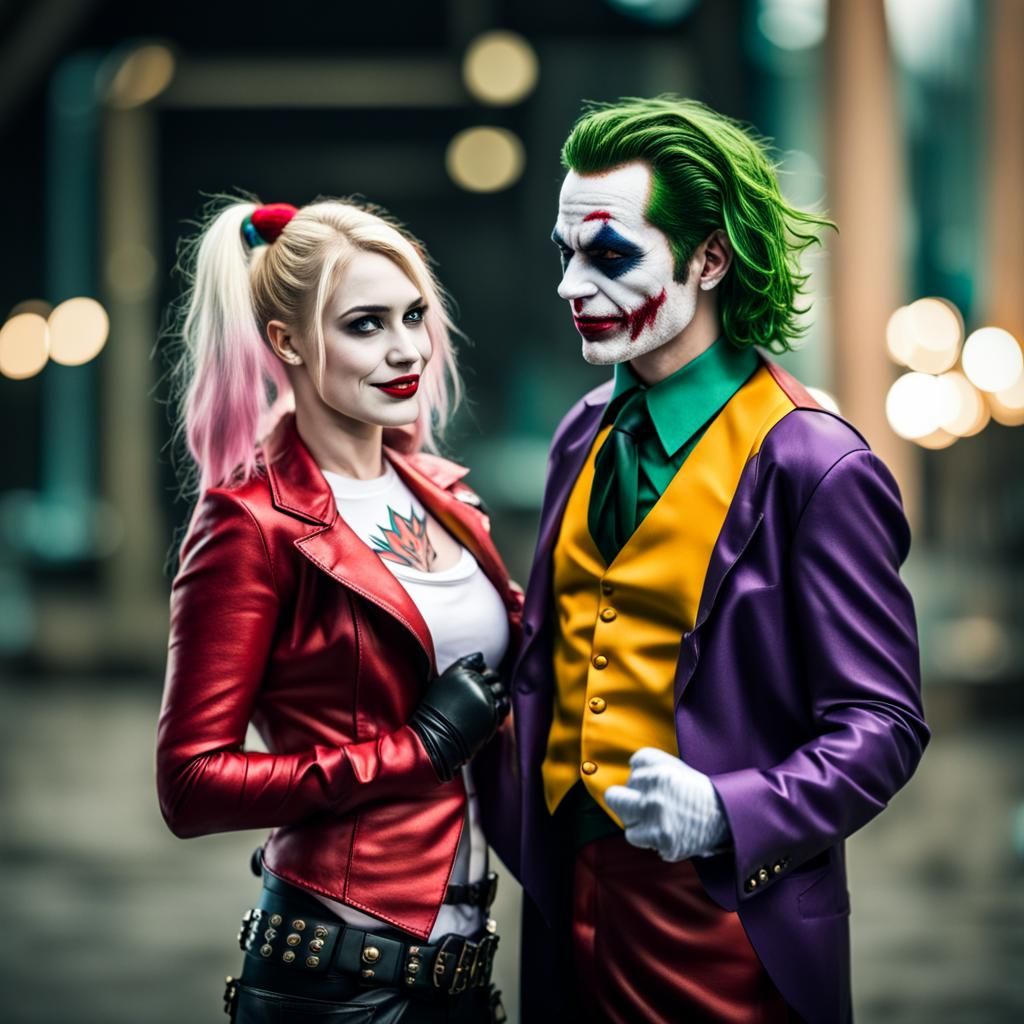 Joker and Harley Quinn - AI Generated Artwork - NightCafe Creator