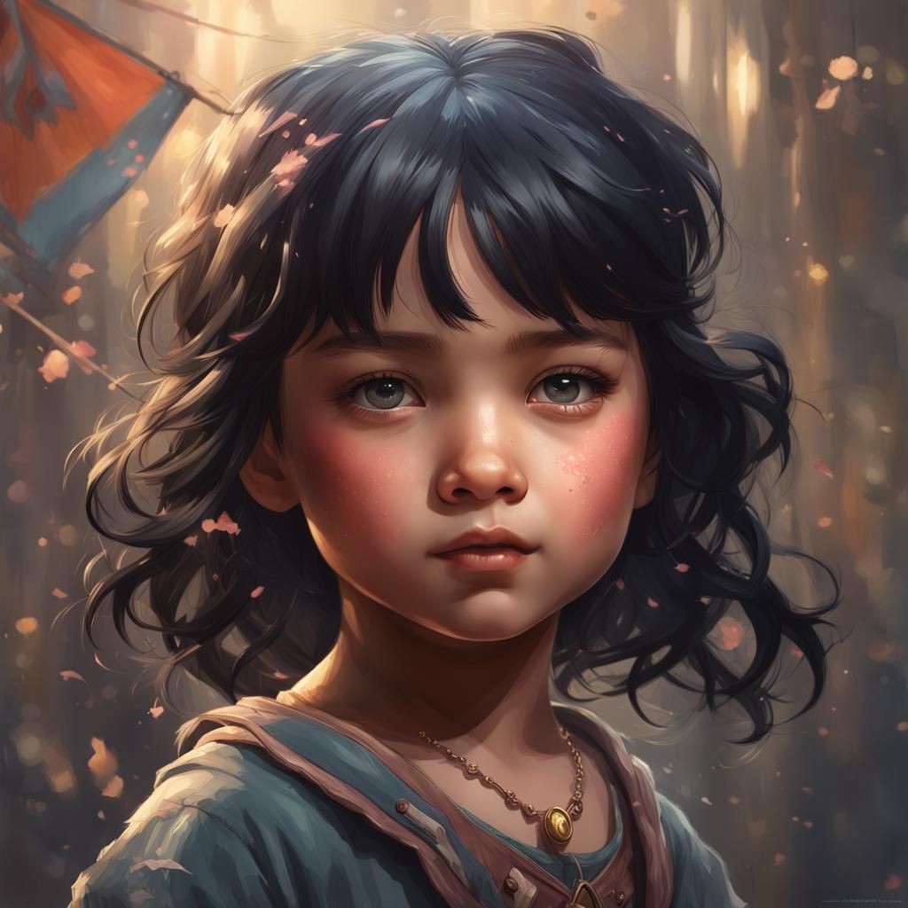 The cute little girl Miwa 