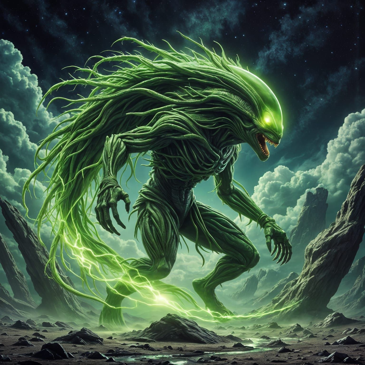 Galactic Creature in Cinematic Science Fiction