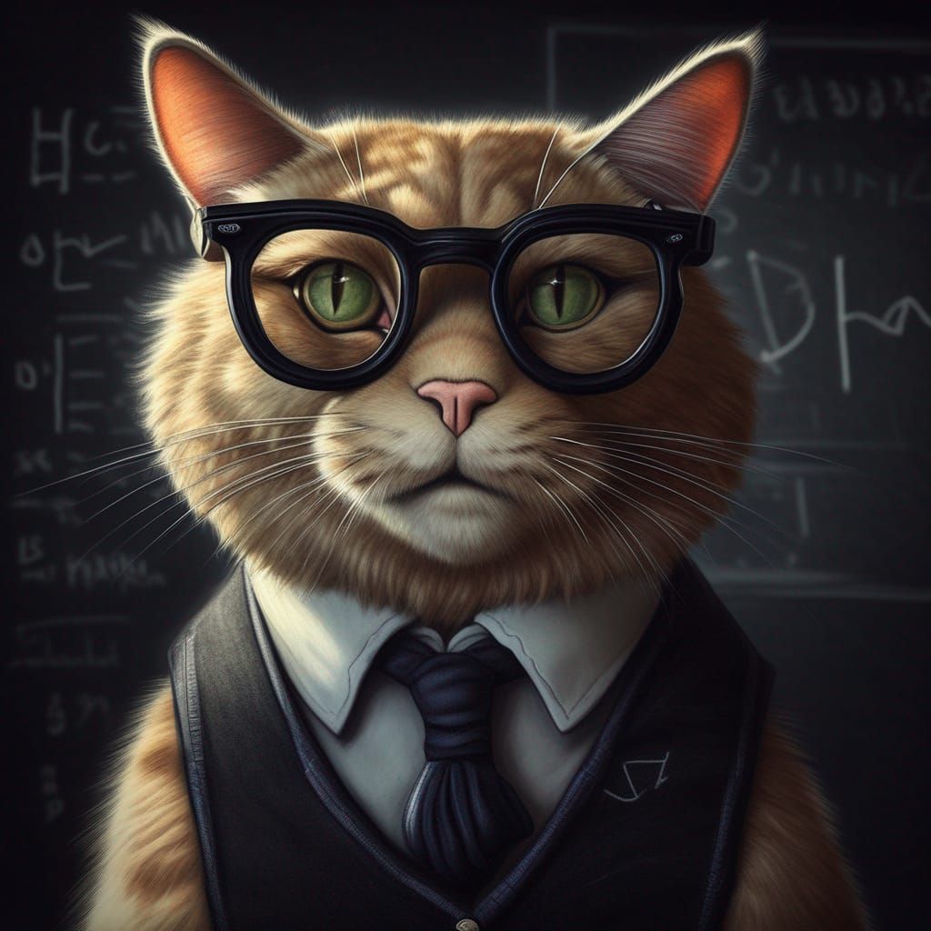 Professor Catstein  by @Doublecrash