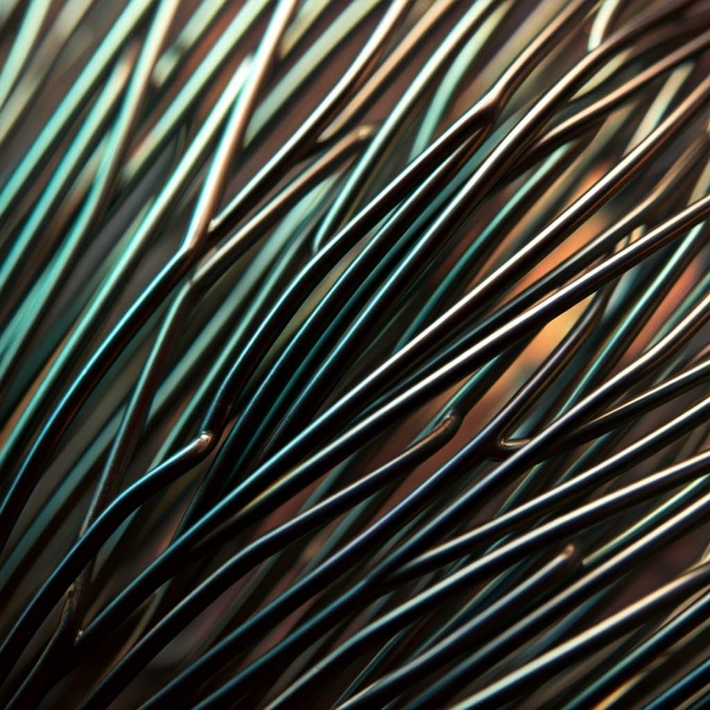 Elegant Titanium Decoration with Intricate Silver Leaves