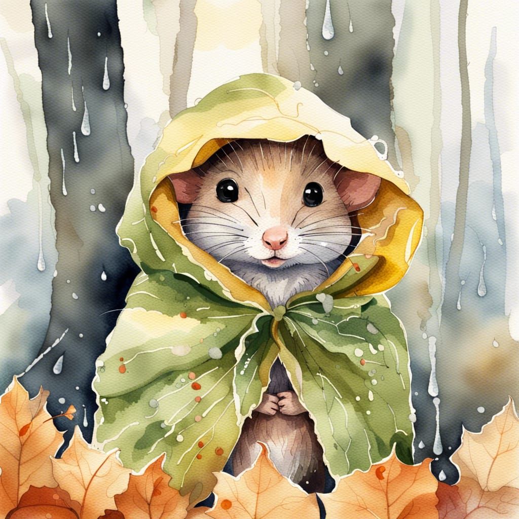 Hiding from the rain   by @David Gotet