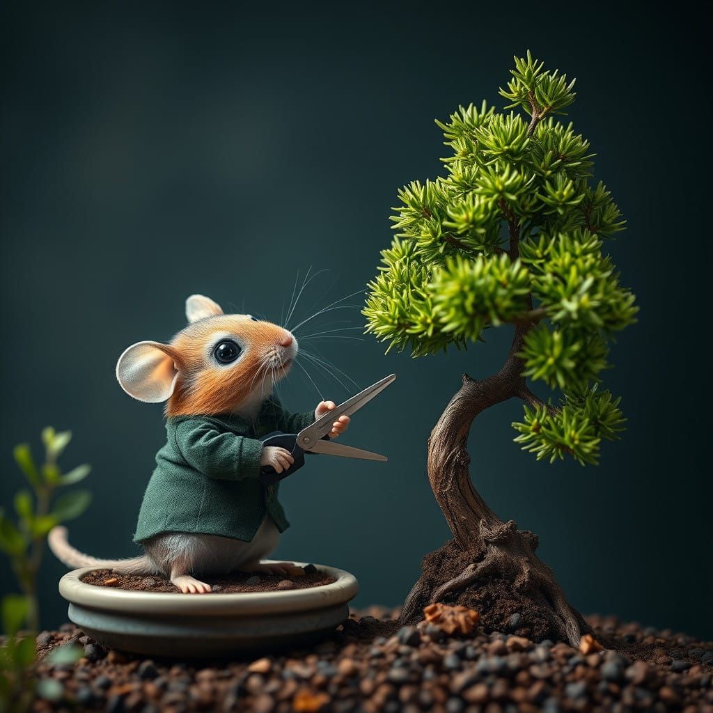 Bonsai mouse  by @JMO