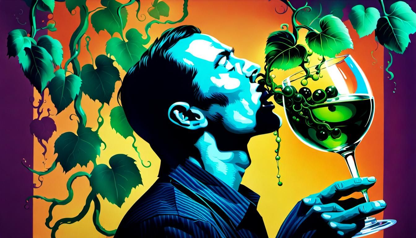 You and I  drink the  poison from. The same vine.