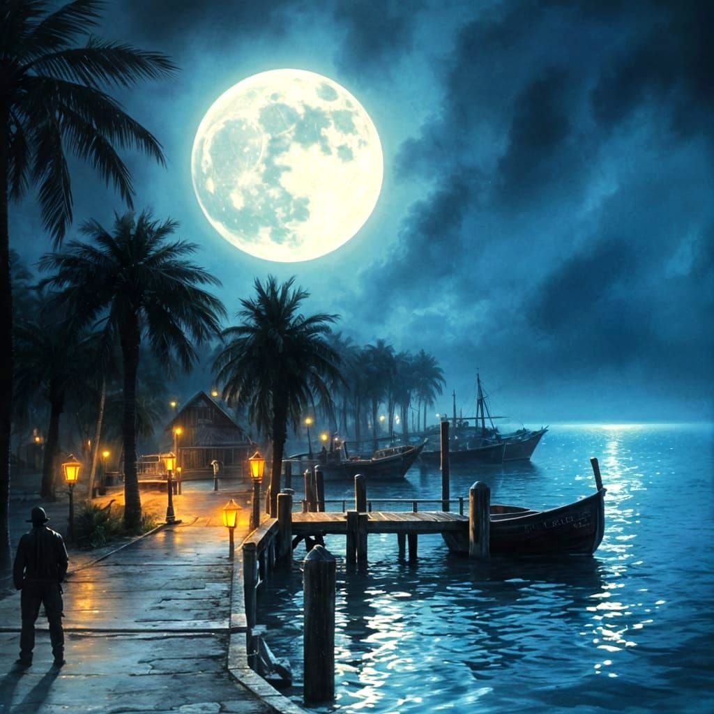 Palm Trees by The Fishing Village  by @Solemn