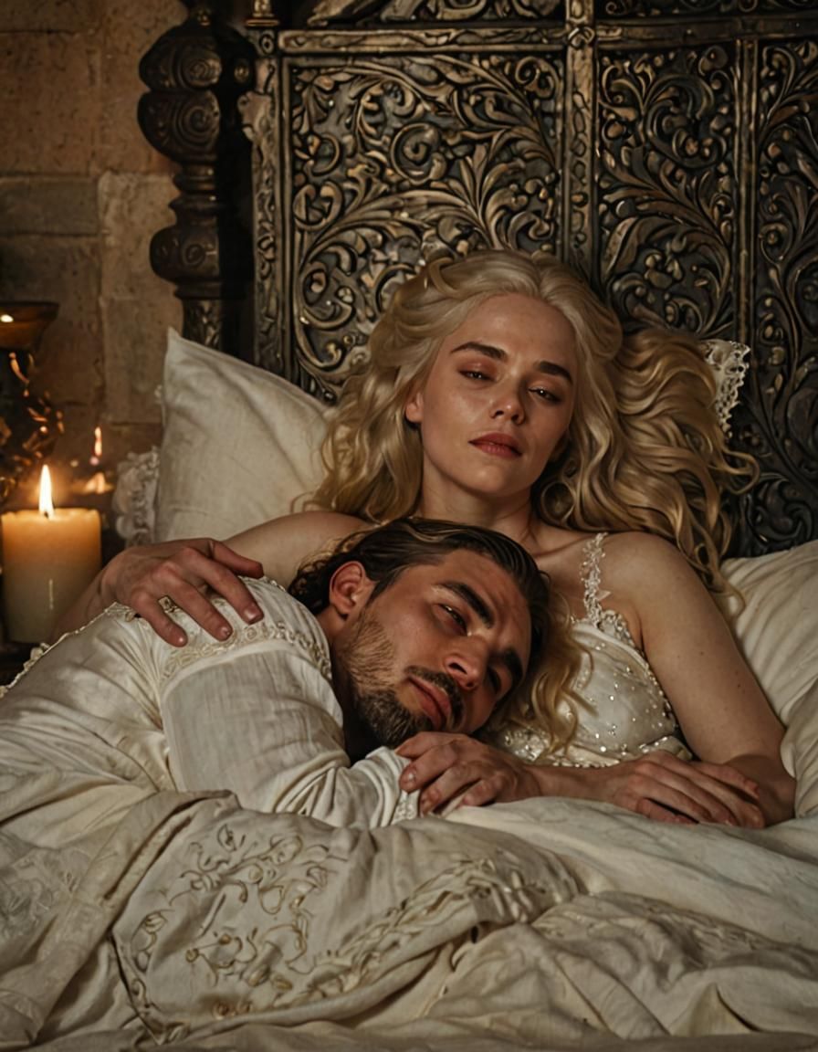 Medieval Lovers in Luxurious Elegance