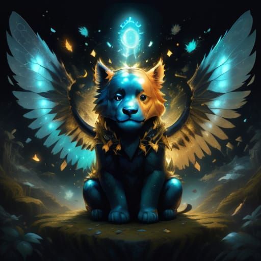 Fatangel Angel Fairy Entwined in Mystical Vines