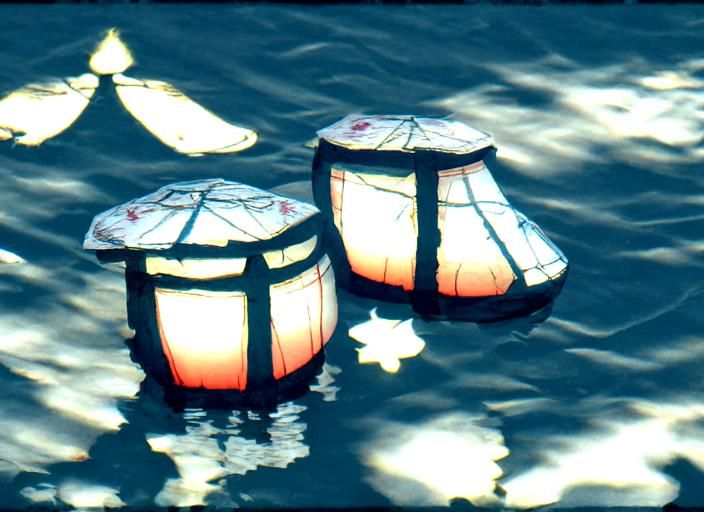 two lanterns