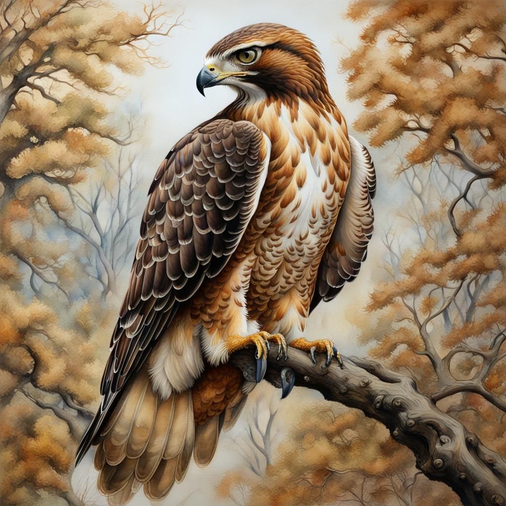  Red-tail Hawk  by @Magnolia55