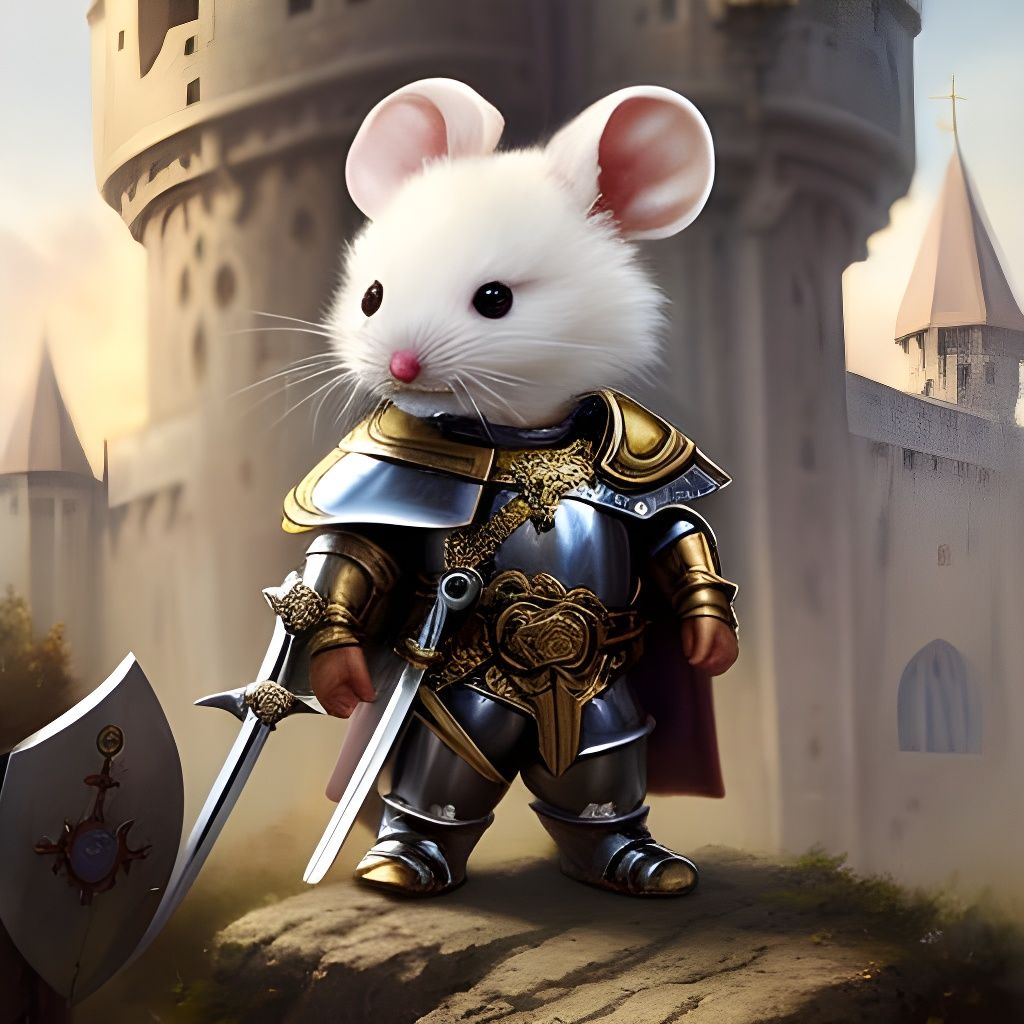 Sir Squeaks-a-lot, Hero of the Realm  by @AGuthrie