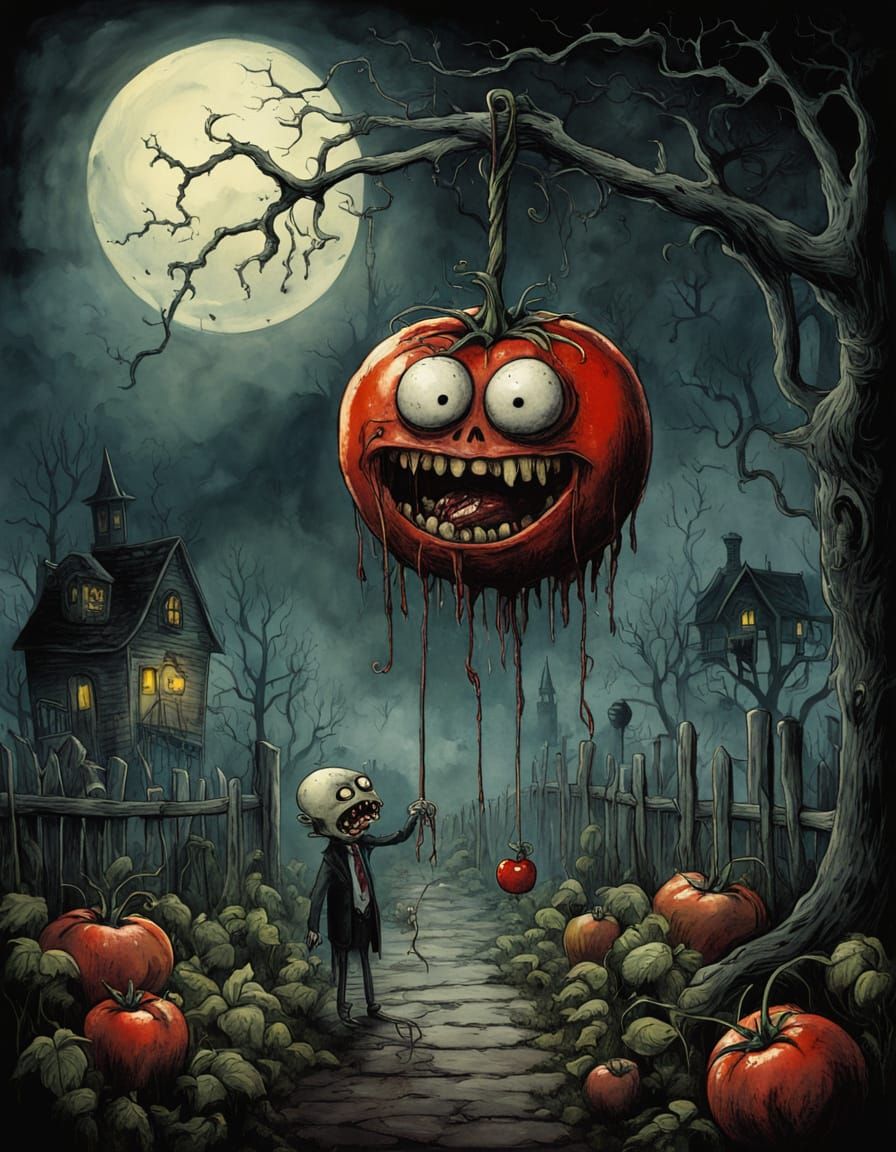 Rotten Tomatoes  /  Creepy Gardens  by @Lady Weirdo 