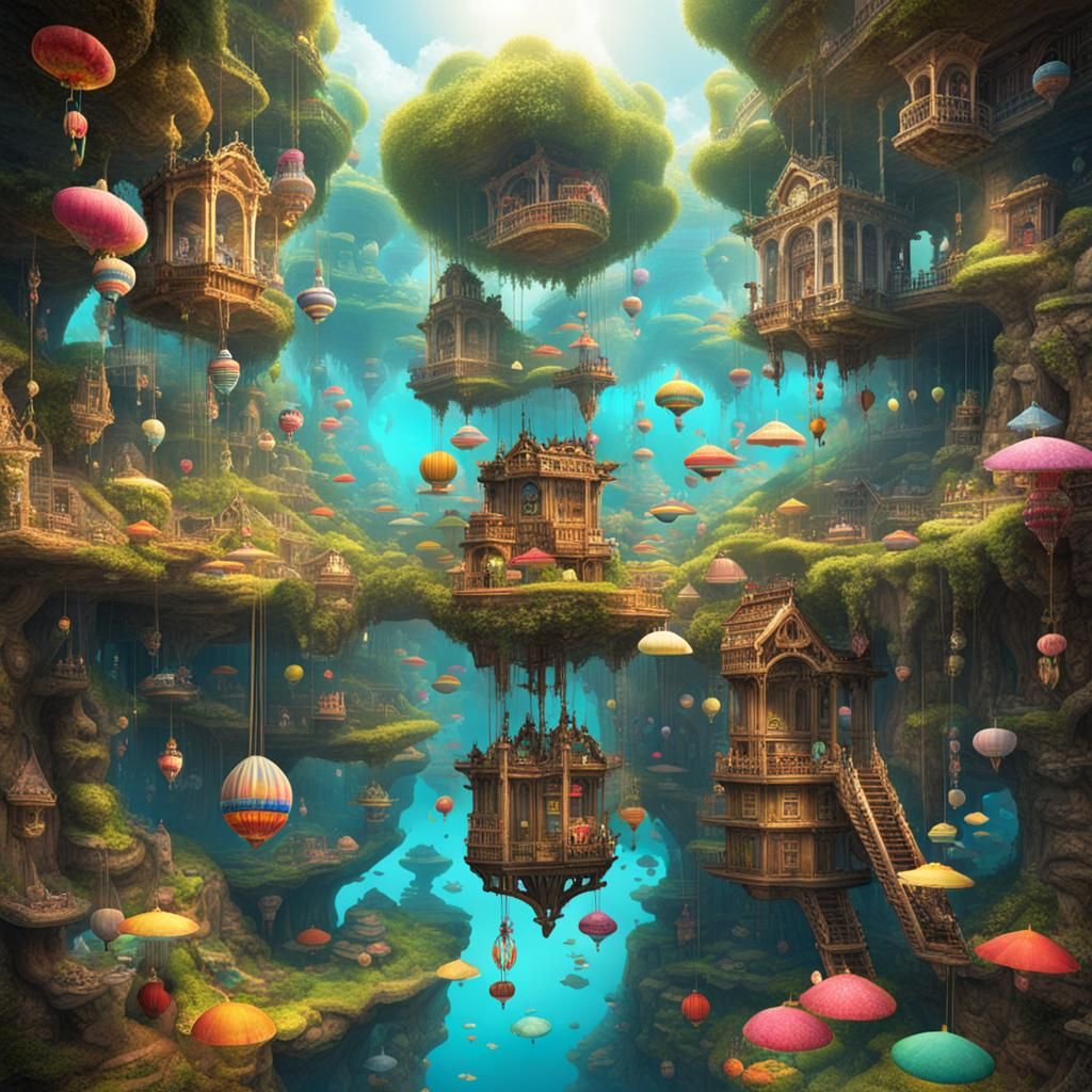 upside down fantasy paradise
