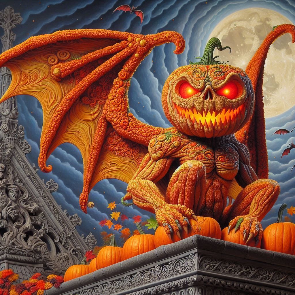 Pumpkin Gargoyle (4)