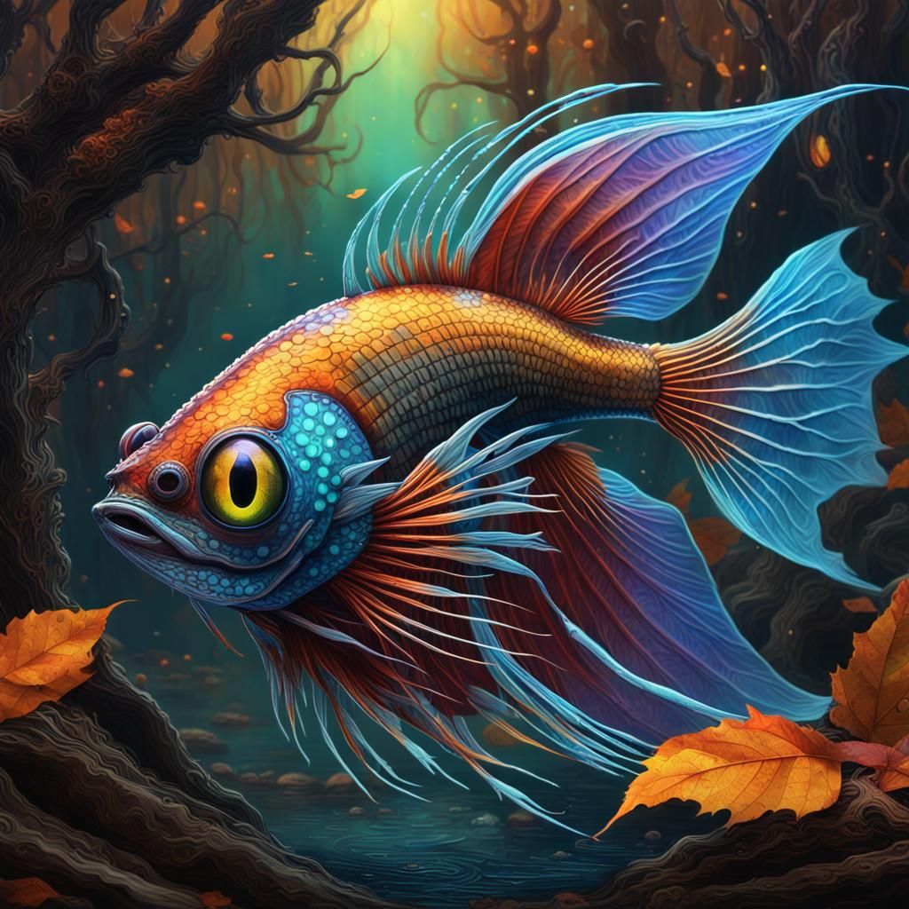 a pokemon fish that is dragon type - AI Generated Artwork - NightCafe  Creator