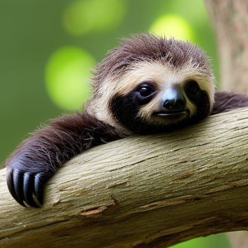 Baby sloth  false